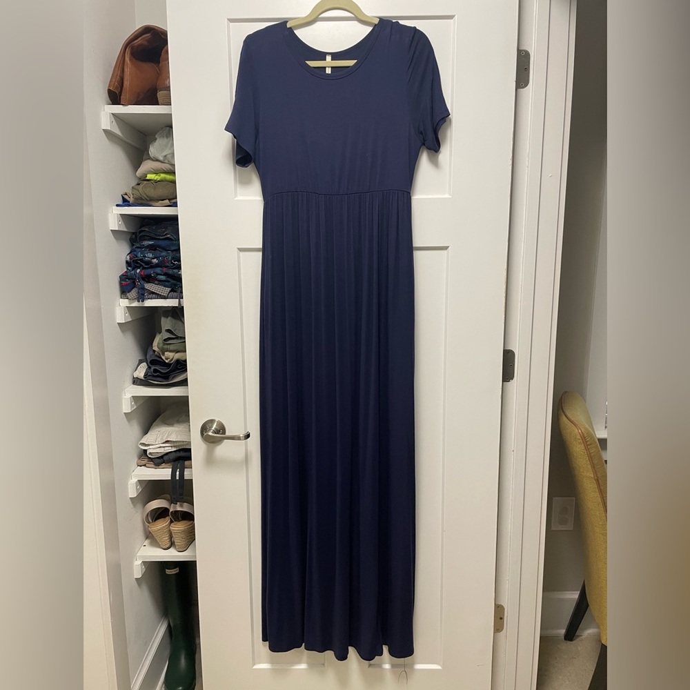 Navy Blue Maxi Dress
